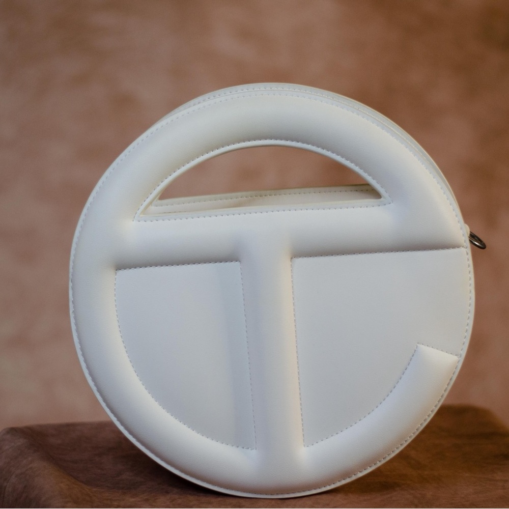 Telfar White Circle Handbag